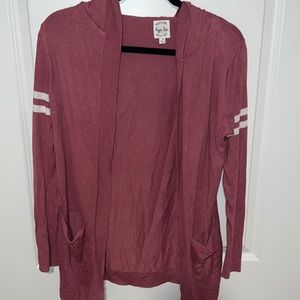 Pink hooded cardigan - Hippie Rose Size Small